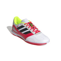 adidas Super Sala III Zaalvoetbalschoenen (IN) Wit Rood Grijs Geel