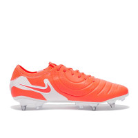 Nike Tiempo Legend 10 Elite IJzeren-Nop Voetbalschoenen (SG) Pro Player Felrood Wit