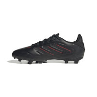 adidas Copa Pure III League Gras / Kunstgras Voetbalschoenen (MG) Kids Zwart Donkergrijs Rood