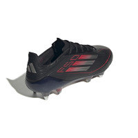 adidas F50 Elite IJzeren-Nop Voetbalschoenen (SG) Zwart Rood Zilver