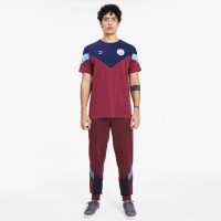 PUMA Manchester City Iconic MCS Trainingsbroek 2020 Donkerrood