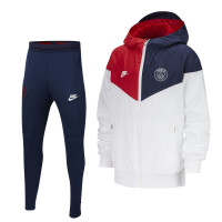 Nike Paris Saint Germain Windrunner Trainingspak 2019-2020 Wit Blauw Kids