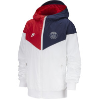 Nike Paris Saint Germain Windrunner Trainingspak 2019-2020 Wit Blauw Kids