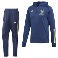 adidas Arsenal Hoodie Trainingspak 2020-2021 Blauw