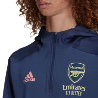 adidas Arsenal Hoodie Trainingspak 2020-2021 Blauw