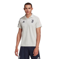 adidas Juventus Polo Trainingsset 2020-2021 Lichtgrijs Donkerblauw