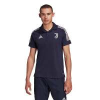 adidas Juventus Polo Trainingsset 2020-2021 Donkerblauw Lichtgrijs