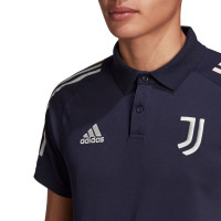 adidas Juventus Polo Trainingsset 2020-2021 Donkerblauw Lichtgrijs