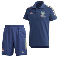 adidas Arsenal Polo Trainingsset 2020-2021 Blauw Geel