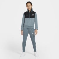 Nike NSW Air Trainingspak Kids Blauwgrijs Zwart