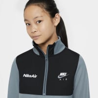 Nike NSW Air Trainingspak Kids Blauwgrijs Zwart