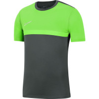 Nike Dry Academy Pro Trainingsshirt Kids Donkergrijs Groen