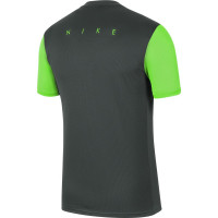 Nike Dry Academy Pro Trainingsshirt Kids Donkergrijs Groen