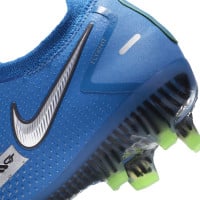 Nike Phantom GT Elite Gras Voetbalschoenen (FG) Blauw Zilver Groen