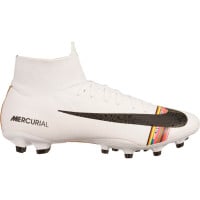 Nike Mercurial Superfly 6 PRO AG Kunstgras Voetbalschoenen Wit Zwart Platinum