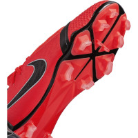 Nike PHANTOM VENOM ELITE Gras Voetbalschoenen (FG) Kids Rood Zwart Grijs