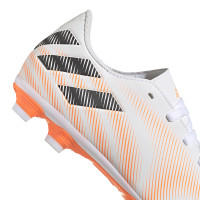 adidas Nemeziz.4 Gras / Kunstgras Voetbalschoenen (FxG) Kids Wit Zwart Oranje