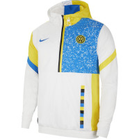 Nike Inter Milan Track Trainingsjack Woven 2020-2021 Wit Geel Zwart Blauw