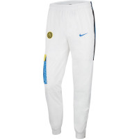 Nike Inter Milan Track Trainingsbroek 2020-2021 Wit Geel Zwart Blauw