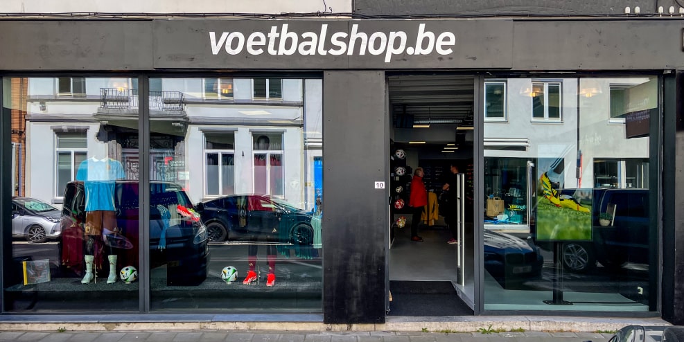 Voetbalshop.be Mechelen Winkel Voorzijde